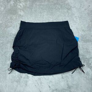Columbia Omni-Shade Womens Active Fit Skirt M Black Adjustable d0424